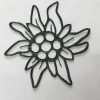 Edelweiss in Stahl  17 cm D